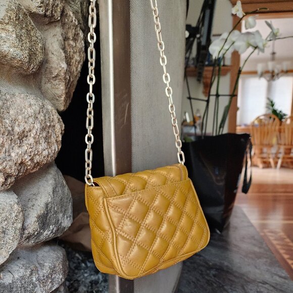 Banana Republic Gold Quilted Mini Shoulder Bag - Picture 7 of 14